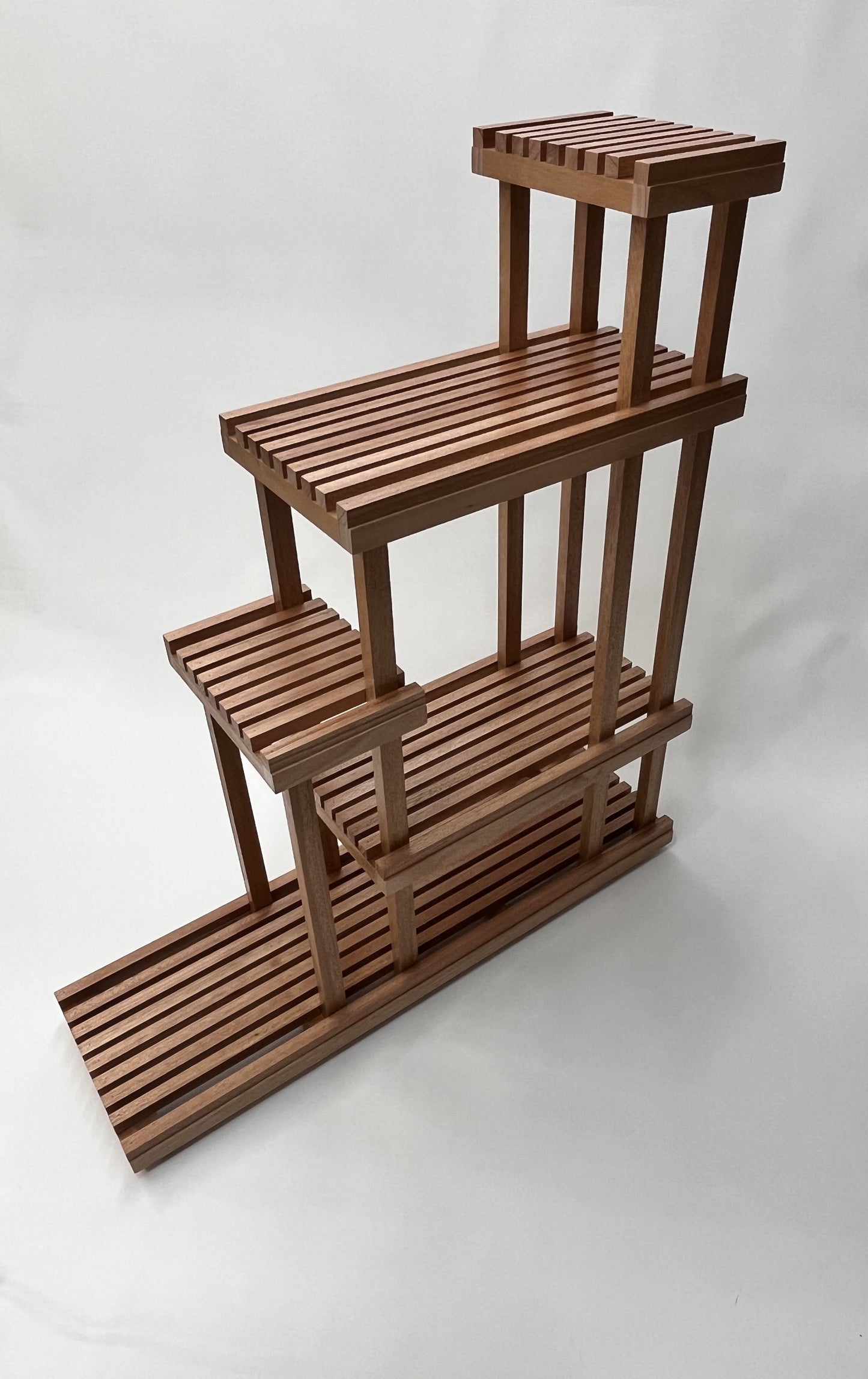 Tiered Slat Shelves