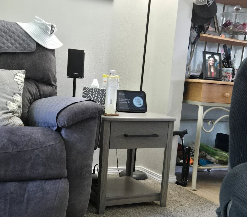 Oak Coffee Table with Lift Top & End Tables