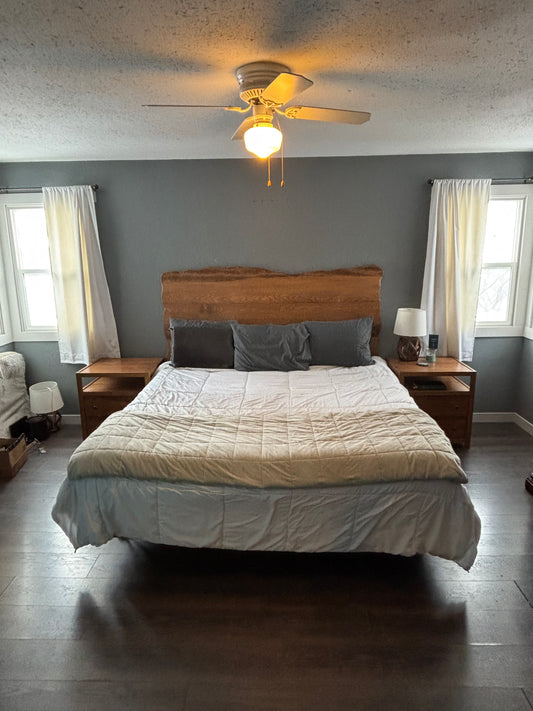 Headboard & Night Stands Live Edge